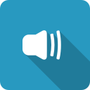 adjust, blue, half, medium, shadow, speaker, volume svg vector icon
