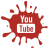 social,media,blot,set,youtube icon