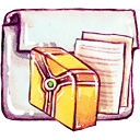 folder, library icon