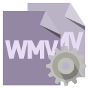 file,format,wmv,gear icon