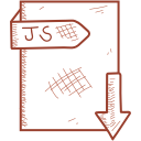 document, file, js svg vector icon