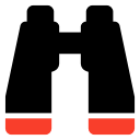 binocular, search, spyglass, view svg vector icon