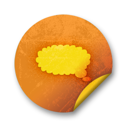 orange,grunge,sticker,badge icon