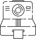 camera, polaroid, retro, vintage svg vector icon