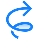 arrow, clockwise, swirl, tornado, twister svg vector icon