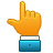 finger, hand, point, reminder icon