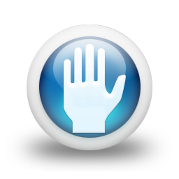 glossy,blue,orb icon