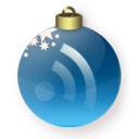 feed,christmas,blue,rss,subscribe icon