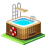 pool, swimming icon