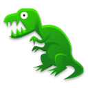 tyrannosaurus,rex,dinosaur,cartoon icon