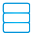 basic, blue, database icon