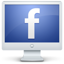 facebook,monitor,display,screen,social,computer,social network,sn icon