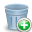 add, trashcan icon