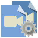 file,type,video,gear icon