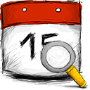 date,search icon
