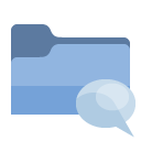 folder,speech,bubble icon