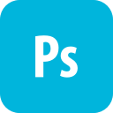 adobe, photoshop, rounded svg vector icon