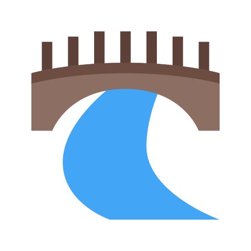 Walking Bridge svg vector icon