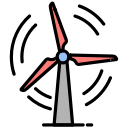 engine, mill, turbine, wind, windmill svg vector icon