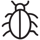 bug, insect, insert, ladybug, nature, trojan, virus svg vector icon