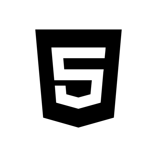 html,black icon