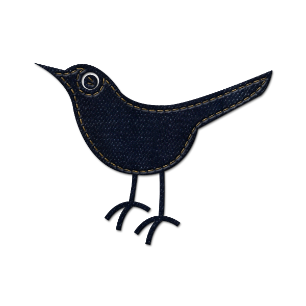 denim,jean,social,twitter,bird,animal,social network,sn icon