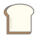 bread, food, toast svg vector icon