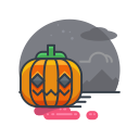 decoration, halloween, holiday, pumpkin, scary, spooky svg vector icon