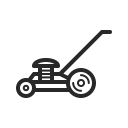 garden, gardening, grass, lawn, mower, tool, tools svg vector icon