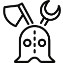 amor, knight svg vector icon