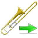 trombone,next,instrument,forward,right,yes,arrow,correct,ok icon