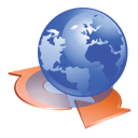 earth, internet, reload icon