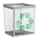 recylebin,empty,blank icon