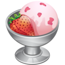 cream, dessert, ice, strawberry icon