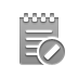 notepad,cancel icon