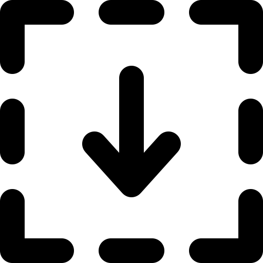 Square Down svg vector icon