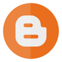 blog, blogger, circle, media, social svg vector icon