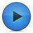 blue, button, play icon