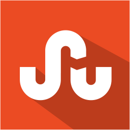 social,media,flat,shadow,set,stumbleupon icon