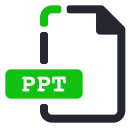 extension, file, ppt, presentation svg vector icon