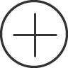 circle, plus icon
