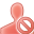 user,red,delete,del,remove,account,profile,people,human icon