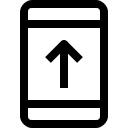 app, arrow, essential, smartphone, ui, up svg vector icon
