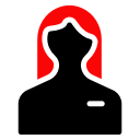 female, person, student, woman svg vector icon