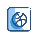 dribbblr, media, network, social svg vector icon