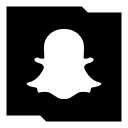 media, snapchat, social svg vector icon