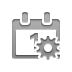 calendar,gear icon