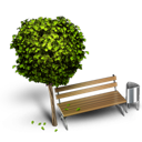 bench, by icon