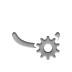 eye,closed,gear icon