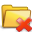 delete, folder icon